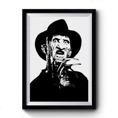 Freddy Krueger A Nightmare On Elm Street Art Simple Premium Poster ...