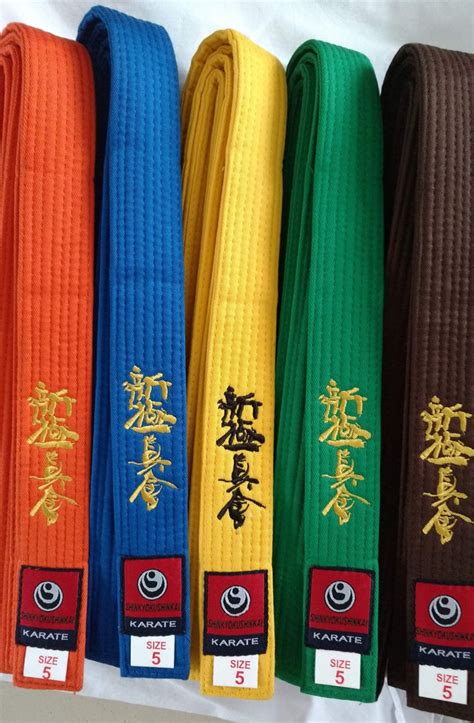 10 shinkyokushin karaté color belts | kyokushin-shop