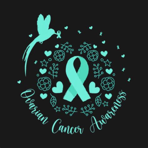 Teal Ribbon Ovarian Cancer Awareness - Teal Ribbon Ovarian Cancer Awareness - Onesie | TeePublic