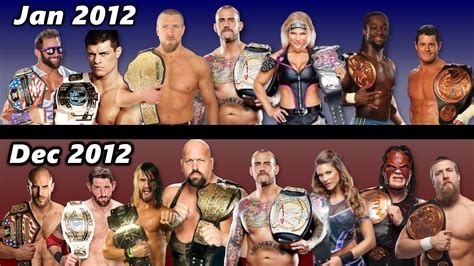 Every Champion in WWE 2012 | ALL TITLE REIGNS - YouTube