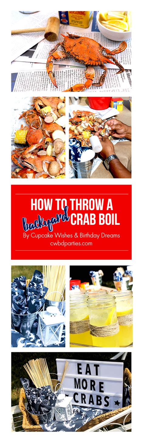 Cupcake Wishes & Birthday Dreams: Host a Backyard Crab Boil Party