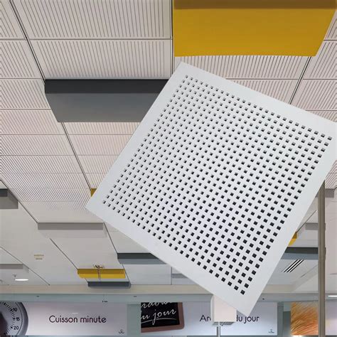 600X600 White Acoustic Perforated Gypsum Ceiling Tiles 2022 - China ...