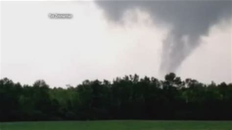 Weak tornado touches down near Germantown Monday - YouTube