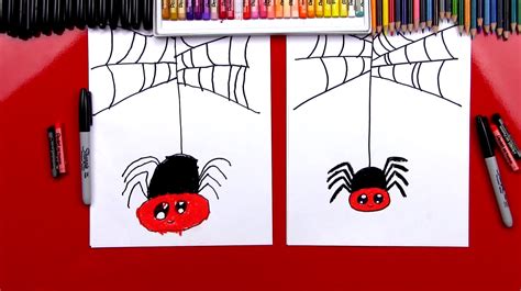 How To Draw A Cartoon Spider - Art For Kids Hub