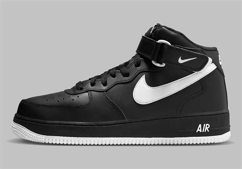 Nike Air Force 1 Mid "Black/White" DV0806-001 | SneakerNews.com