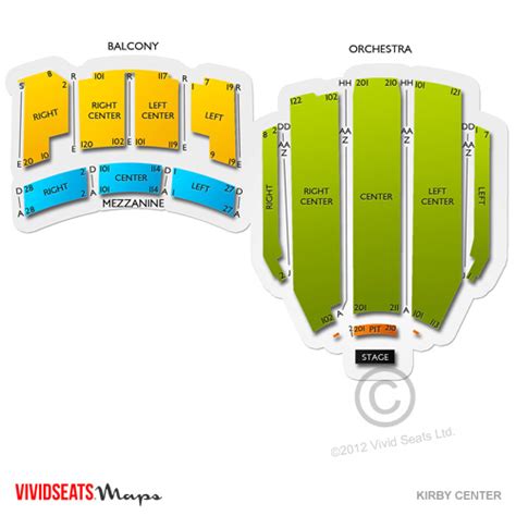 Kirby Center Seating Chart | Vivid Seats