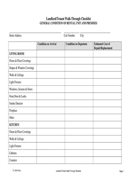 apartment renovation checklist template ...