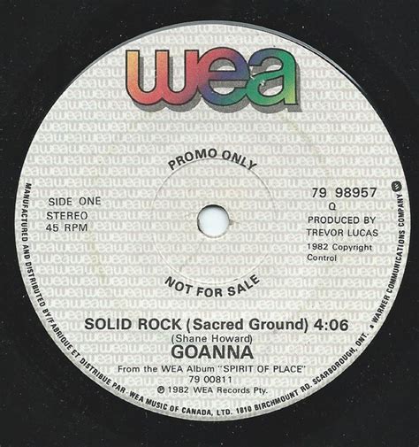 Goanna – Solid Rock (Sacred Ground) (1982, Vinyl) - Discogs