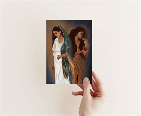 Mary and Eve Painting Catholic Card Printable Art Digital - Etsy