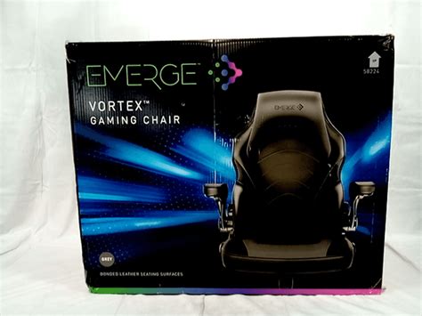 Staples Emerge Vortex Bonded Leather Gaming Chair, Gray - Dutch Goat