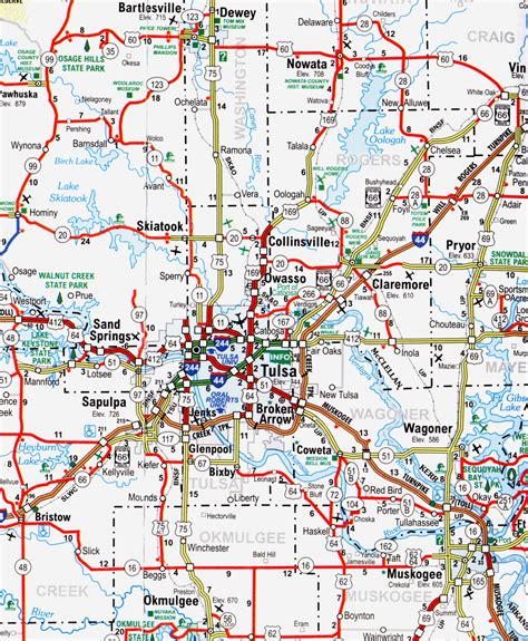 Map of Tulsa Oklahoma - TravelsMaps.Com