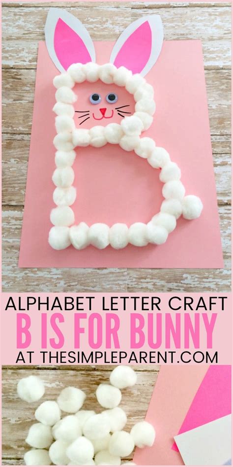 Preschool Letter B Craft: B is for Bunny (Great for Easter too!) • The ...