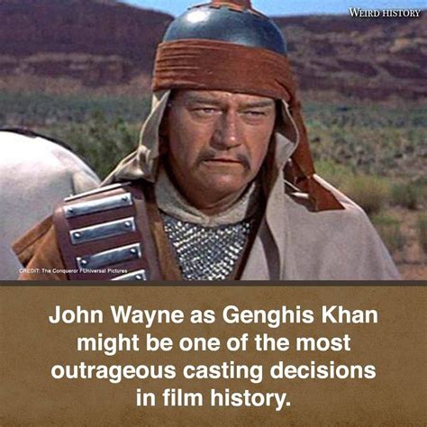 John Wayne as Genghis Khan: A Courageous Casting Decision