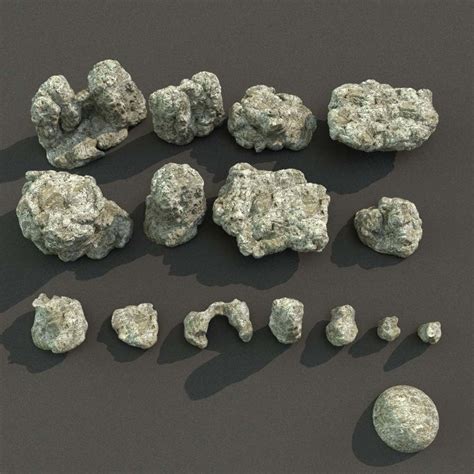 Boulders Pack A Bundle - 3D Model by 3drille