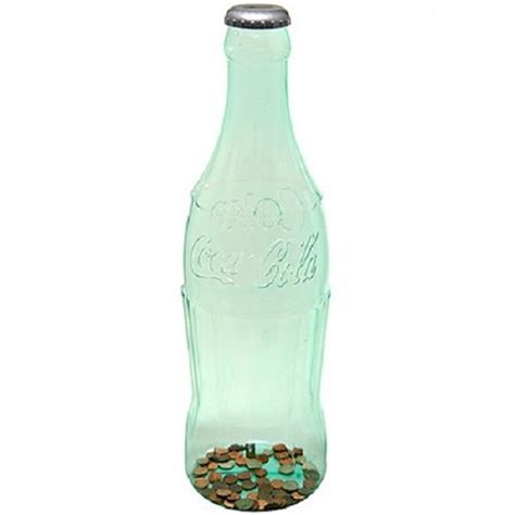 Coca-Cola 22" Clear Bottle Bank - Made in America