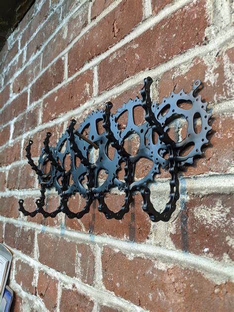 Wall Mounted 5 Double Hook Keychain Holder Made From Bicycle Parts - Etsy