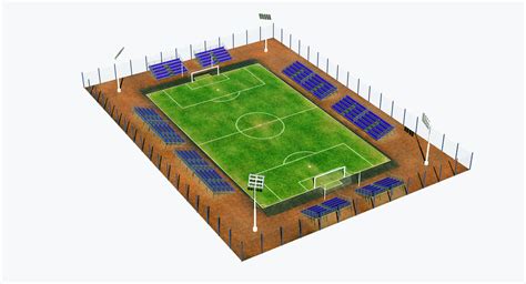 3D model soccer pitch | CGTrader