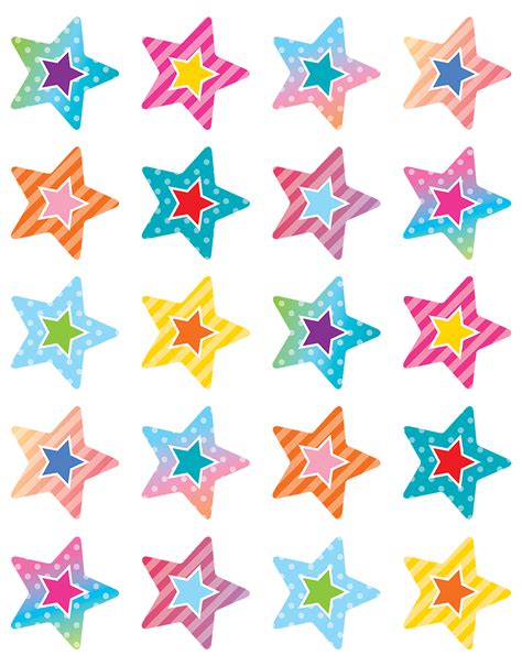 Colorful Vibes Stars Stickers - TCR8785 | Teacher Created Resources