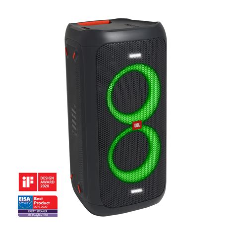 JBL PartyBox 100 Powerful Portable Bluetooth Party Speaker w/ Dynamic ...