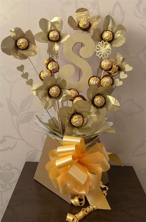 Ferrero Rocher chocolate flower Bouquet #ferrerorocher #chocolatebouquet #partycartelle # ...