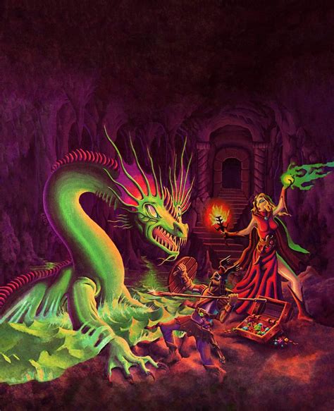 1981 Basic Dungeons & Dragons Cover Art - Erol Otus | Dungeons and dragons art, Advanced ...