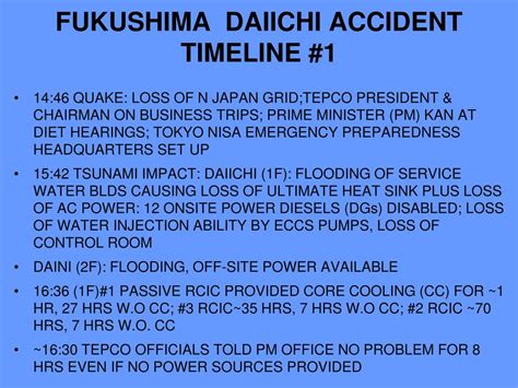 View Fukushima Daiichi Timeline Pics