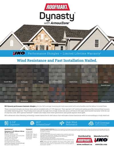 Roofmart IKO Dynasty with ArmourZone - Associa Advantage