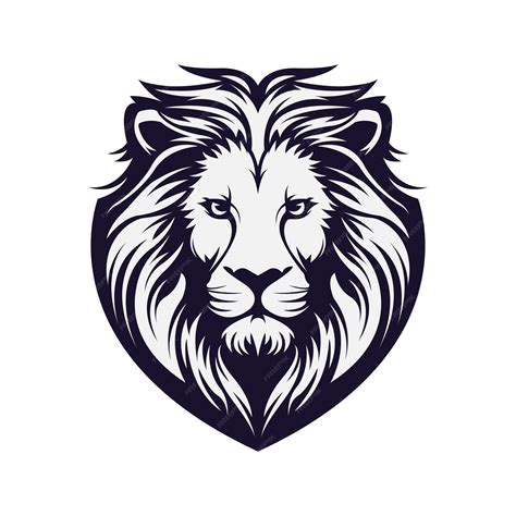 El rey león de la selva un símbolo de coraje y liderazgo mascota logo concepto vector ...