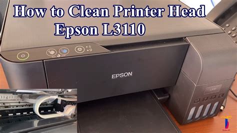 How to Clean Printer Head Epson L3110 | printer Black / Color ink not printing - YouTube