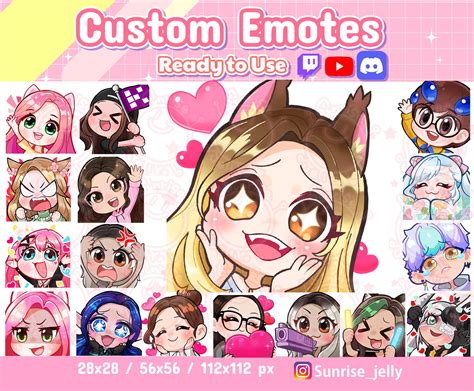 Custom Emotes / Twitch Emoji for Streamer / Twitch / Discord / - Etsy Canada