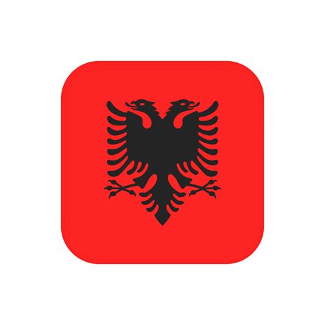 Albania flag, official colors. Vector illustration. 10421732 Vector Art ...