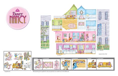 Fancy Nancy ® Dollhouse on Behance