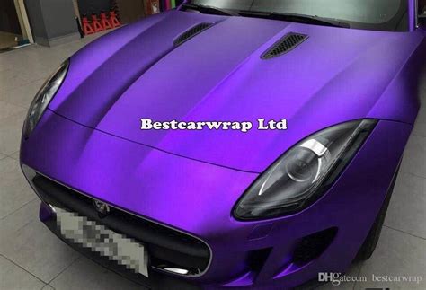 2021 Satin Purple Chrome Car Wrap Vinyl With Air Release Chrome Matte ...