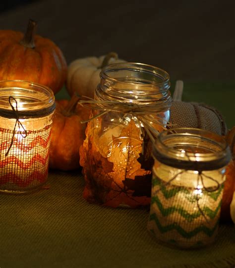 Happy Medley: Rustic Fall Candle Jars