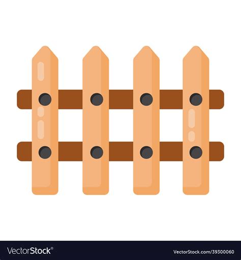 Wooden fence Royalty Free Vector Image - VectorStock