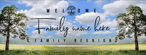 Family Reunion Vinyl Banner Welcome Banner Family Event Family - Etsy