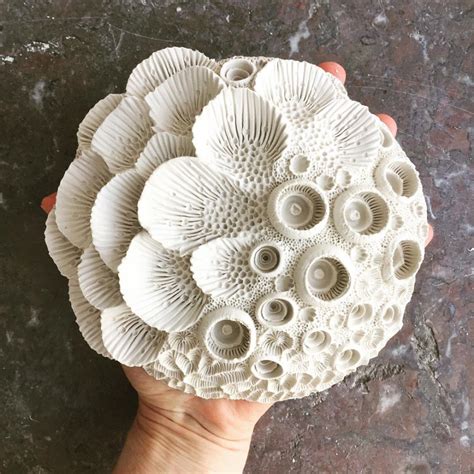 Countless Hand-Scored Notches Comprise Aquatic Sculptures by Lisa Stevens | Ceramic art ...