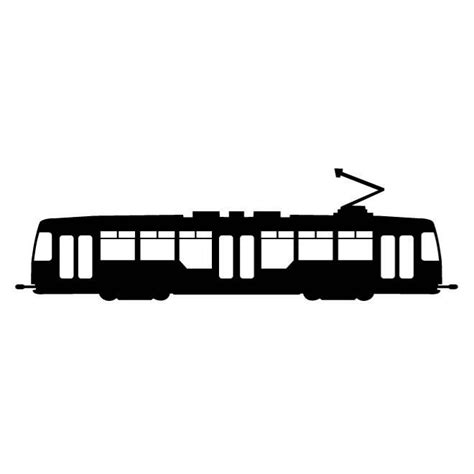 TRAMCAR SILHOUETTE.ai Royalty Free Stock SVG Vector and Clip Art