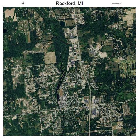 Aerial Photography Map of Rockford, MI Michigan