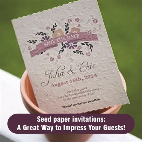 Seven Colours Card: Seed paper invitations: A Great Way to Impress Your ...