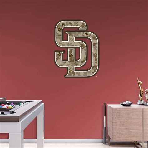 San Diego Padres Camouflage Logo Wall Decal | Shop Fathead® for San ...