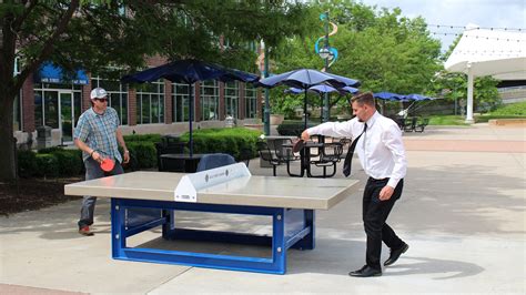 Outdoor Concrete Table Tennis/ping pong table with steel base - Outdoor Concrete Games