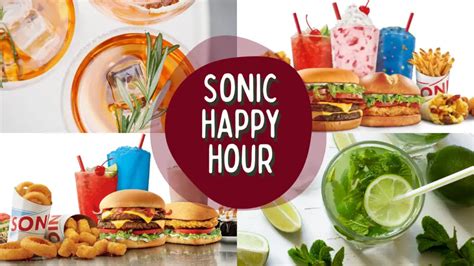 Sonic Happy Hour 2024 Menu with Specials