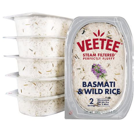 Buy Veetee Basmati and Wild Rice - 2 Minute Rice Microwavable Meals - Instant Rice Meals Ready ...