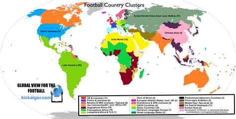 World Football Country Ranking - Nations Football Reputability Index