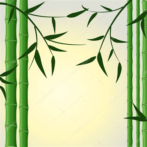 Bamboo stalks with leaves — Stock Vector © Oksana #10351222