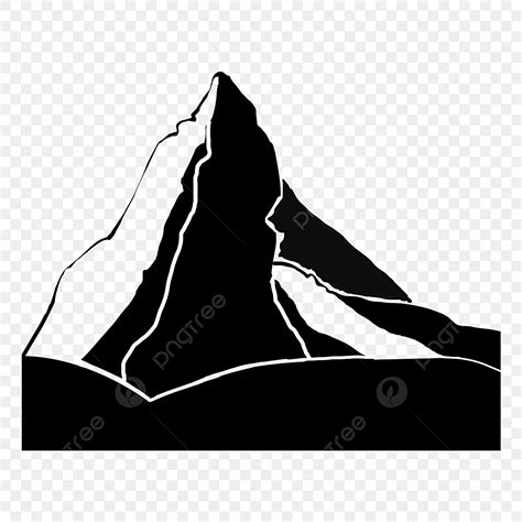 Silhouette De Montagne Noir PNG , Sommet De La Montagne, Montagne, Silhouette Fichier PNG et PSD ...