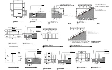 RCC Planter Box And Staircase Design DWG File