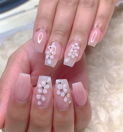 Tumblr | Nails, Pink nails, 3d flower nails