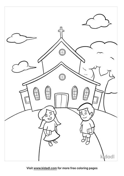 Welcome To Sunday School Coloring Page | Kidadl